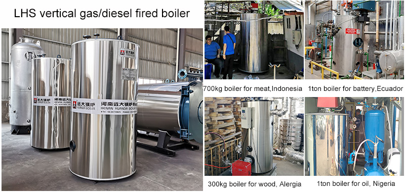 vertical steam boilers, vetical diesel boiler