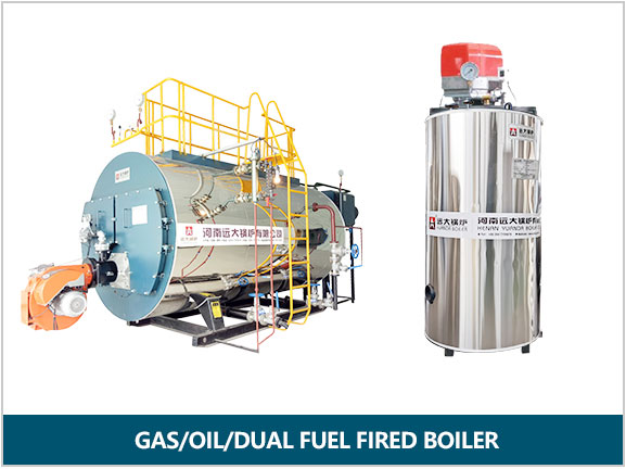 Gas Oil Lpg Dual Fuel Fired Boilers