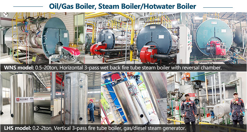 oil gas boiler, steam boiler, hot water boiler