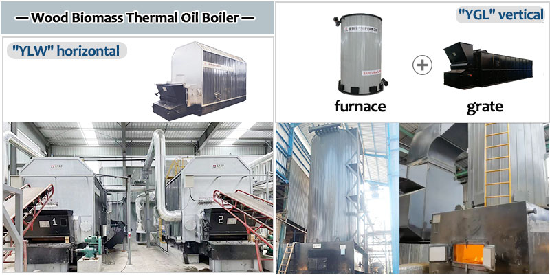 wood waste thermal oil boiler, biomass fired hot oil boiler, vertical thermal oil boiler