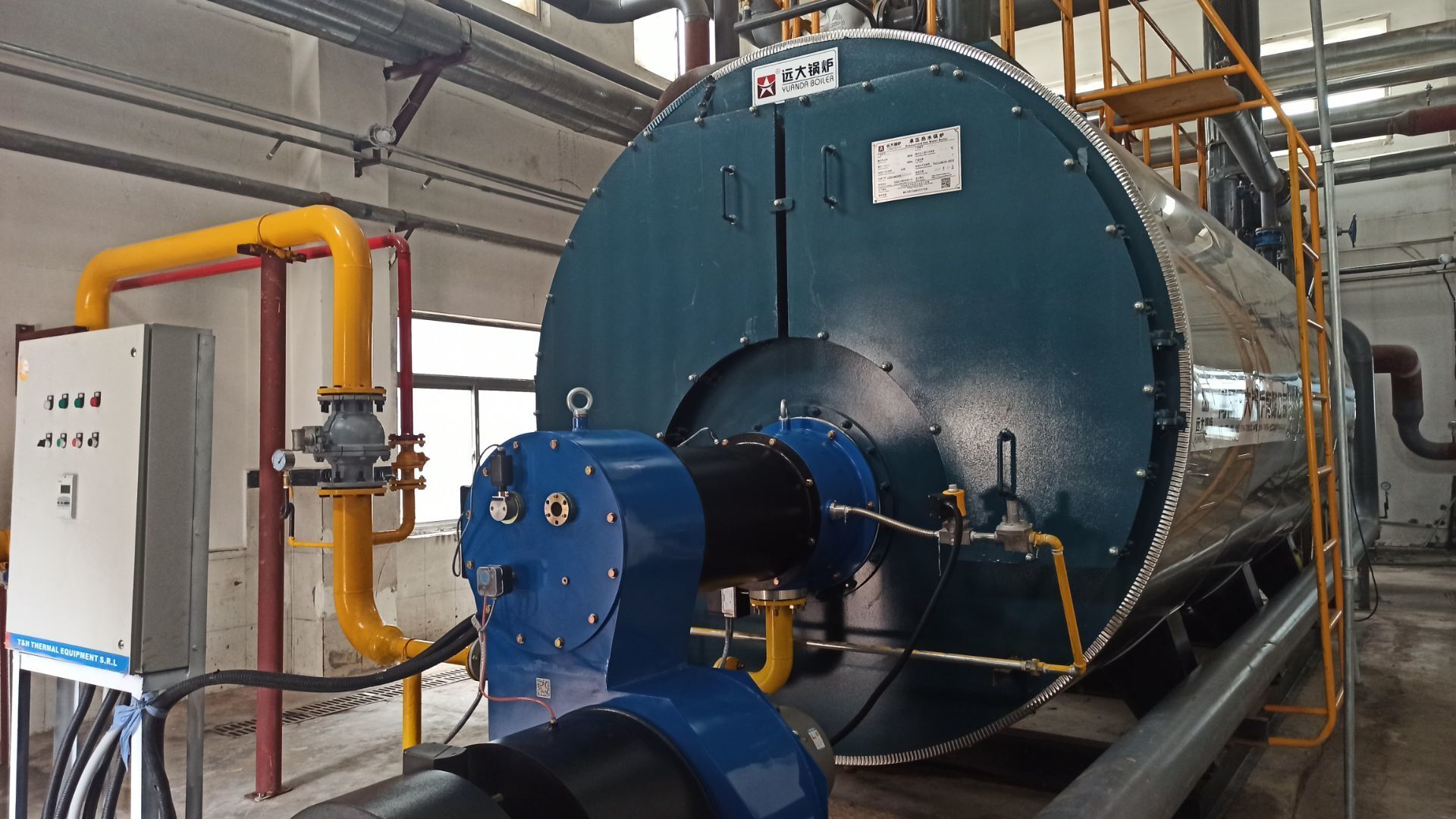 3500kw diesel oil fired hot water boiler for wood industry, Ecuador ...